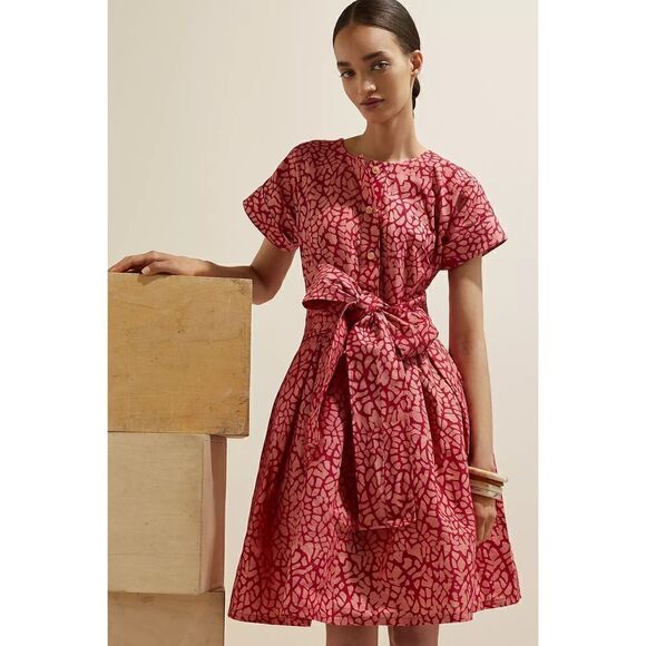 Anthropologie -SIKA Mosaic Mini Dress NOT belt included - Picture 1 of 10